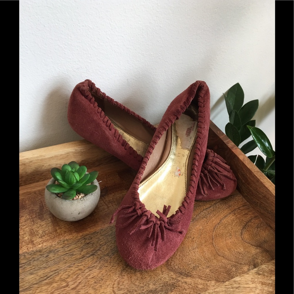 Zara Trf Women Sude Flats 🥿